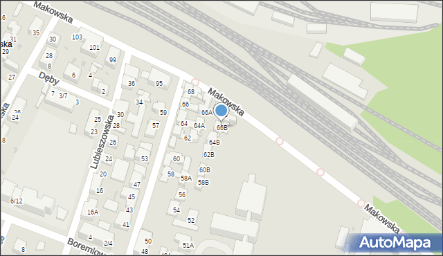 Warszawa, Żółkiewskiego Stanisława, hetm., 66B, mapa Warszawy