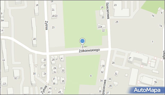 Zduńska Wola, Żółkiewskiego Stanisława, hetm., 3, mapa Zduńska Wola