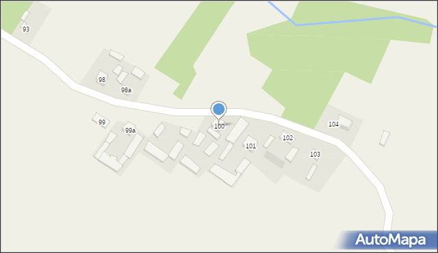 Zochcin, Zochcin, 100, mapa Zochcin