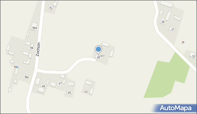 Zochcin, Zochcin, 42, mapa Zochcin