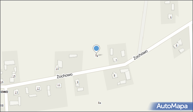 Żochowo, Żochowo, 7a, mapa Żochowo