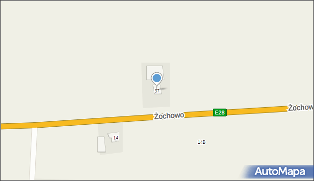 Żochowo, Żochowo, 37, mapa Żochowo