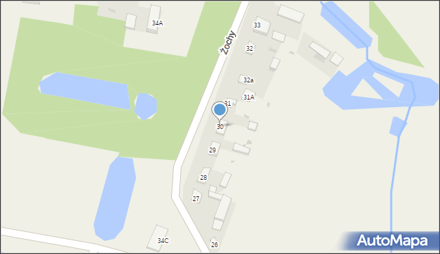 Żochy, Żochy, 30, mapa Żochy