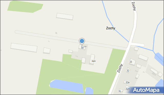 Żochy, Żochy, 34, mapa Żochy