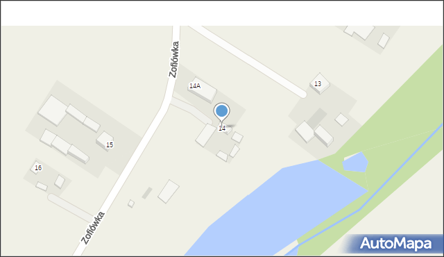 Zofiówka, Zofiówka, 14, mapa Zofiówka