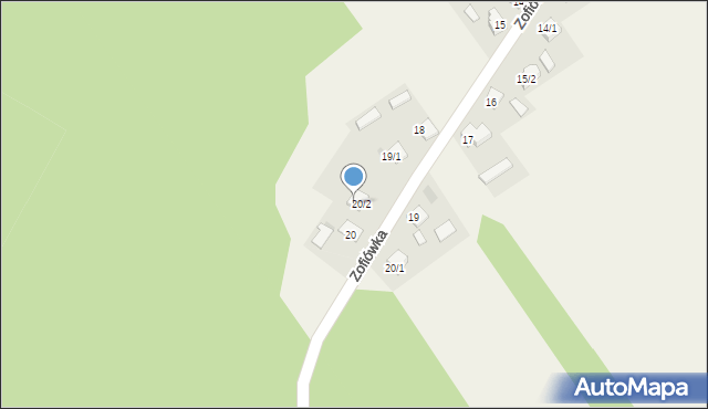 Zofiówka, Zofiówka, 20B, mapa Zofiówka