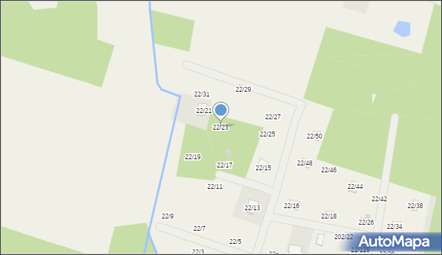 Zofiówka, Zofiówka, 22/23, mapa Zofiówka