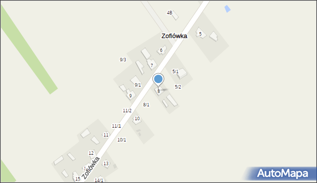 Zofiówka, Zofiówka, 8, mapa Zofiówka