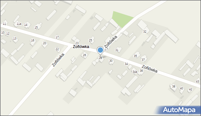 Zofiówka, Zofiówka, 28, mapa Zofiówka