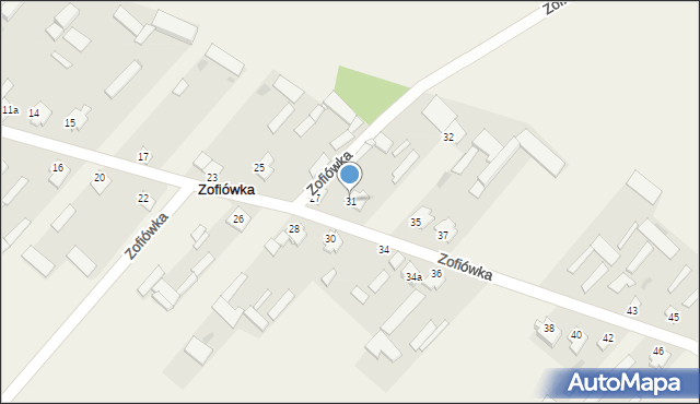 Zofiówka, Zofiówka, 31, mapa Zofiówka