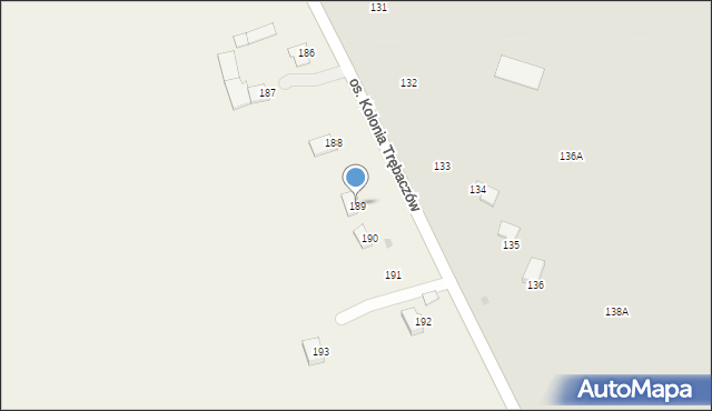 Zofiówka, Zofiówka, 189, mapa Zofiówka