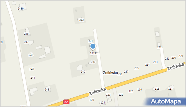 Zofiówka, Zofiówka, 241A, mapa Zofiówka