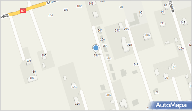 Zofiówka, Zofiówka, 28c, mapa Zofiówka