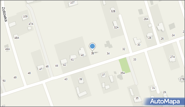 Zofiówka, Zofiówka, 38, mapa Zofiówka