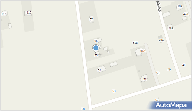 Zofiówka, Zofiówka, 55, mapa Zofiówka