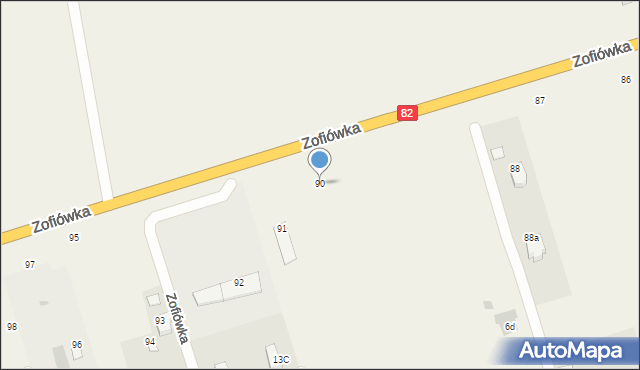 Zofiówka, Zofiówka, 90, mapa Zofiówka