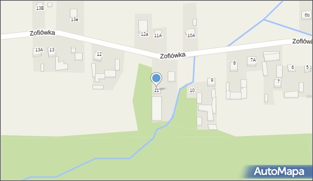 Zofiówka, Zofiówka, 11, mapa Zofiówka