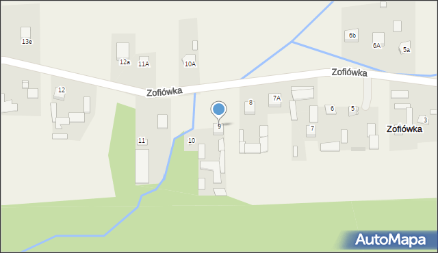 Zofiówka, Zofiówka, 9, mapa Zofiówka