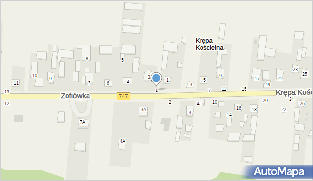 Zofiówka, Zofiówka, 1, mapa Zofiówka