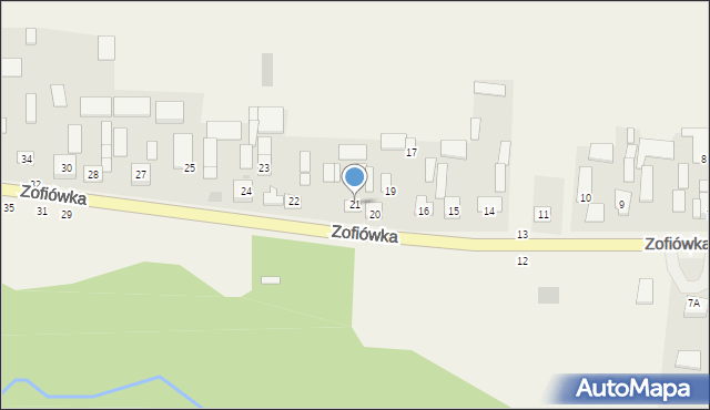 Zofiówka, Zofiówka, 21, mapa Zofiówka