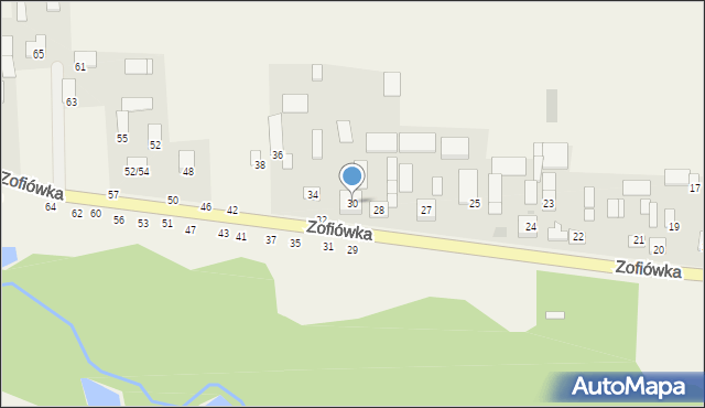 Zofiówka, Zofiówka, 30, mapa Zofiówka