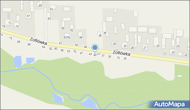 Zofiówka, Zofiówka, 41, mapa Zofiówka