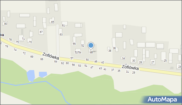 Zofiówka, Zofiówka, 48, mapa Zofiówka