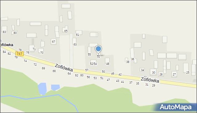 Zofiówka, Zofiówka, 52, mapa Zofiówka