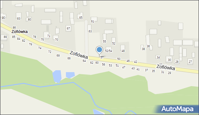 Zofiówka, Zofiówka, 59, mapa Zofiówka