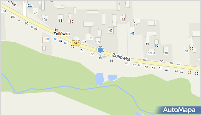 Zofiówka, Zofiówka, 69, mapa Zofiówka