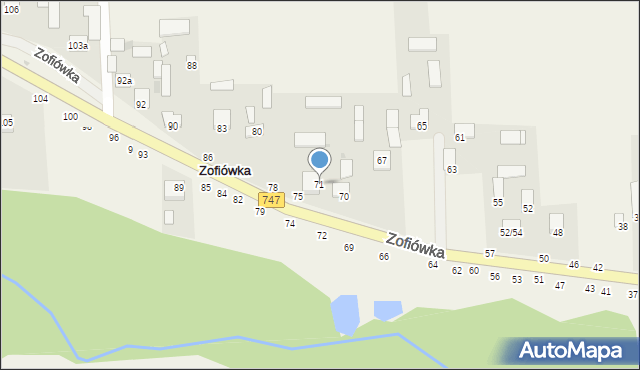 Zofiówka, Zofiówka, 71, mapa Zofiówka
