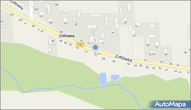 Zofiówka, Zofiówka, 72, mapa Zofiówka
