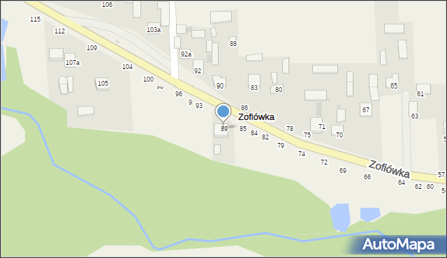 Zofiówka, Zofiówka, 89, mapa Zofiówka