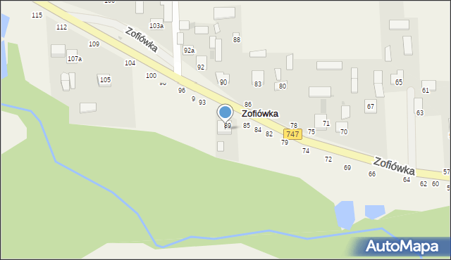 Zofiówka, Zofiówka, 91a, mapa Zofiówka