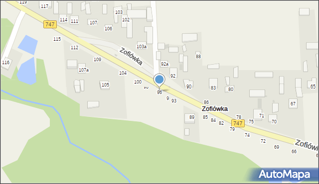 Zofiówka, Zofiówka, 96, mapa Zofiówka