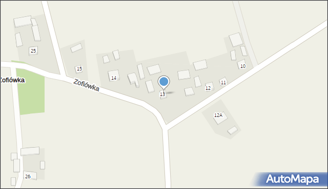 Zofiówka, Zofiówka, 14A, mapa Zofiówka