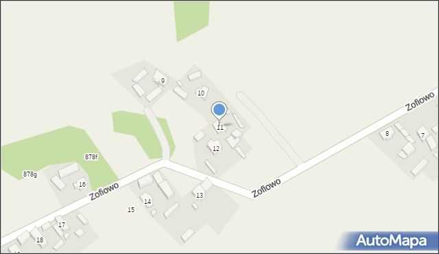 Zofiowo, Zofiowo, 11, mapa Zofiowo
