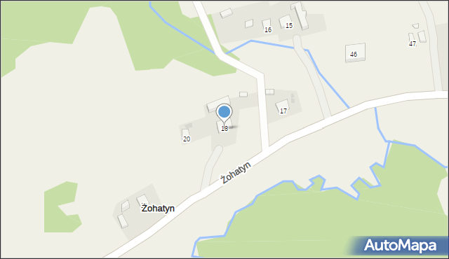 Żohatyn, Żohatyn, 18, mapa Żohatyn