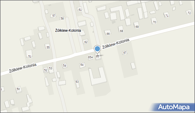 Żółkiew-Kolonia, Żółkiew-Kolonia, 65, mapa Żółkiew-Kolonia