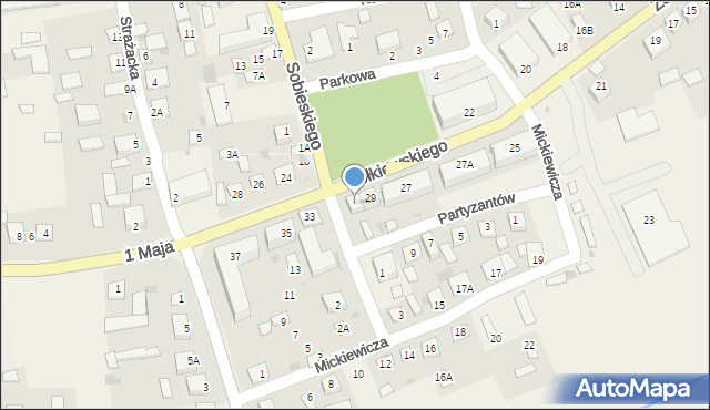 Żółkiewka-Osada, Żółkiewskiego Stanisława, hetm., 31, mapa Żółkiewka-Osada