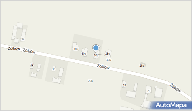 Żółków, Żółków, 30c, mapa Żółków