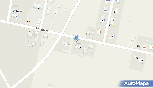 Żółków, Żółków, 41B/1, mapa Żółków