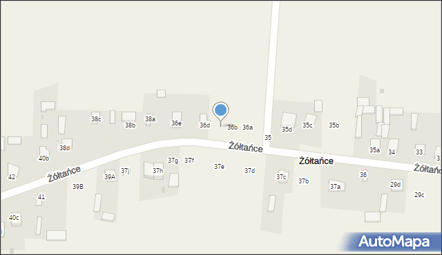 Żółtańce, Żółtańce, 36c, mapa Żółtańce