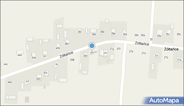 Żółtańce, Żółtańce, 37j, mapa Żółtańce