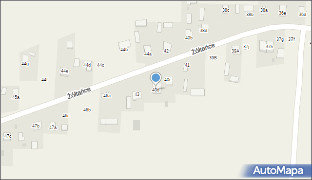 Żółtańce, Żółtańce, 40d, mapa Żółtańce