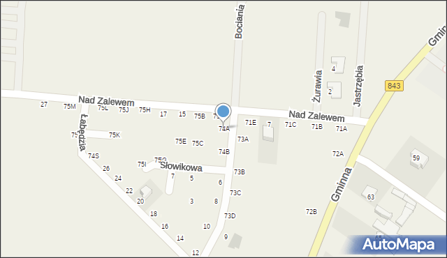 Żółtańce, Żółtańce, 74A, mapa Żółtańce