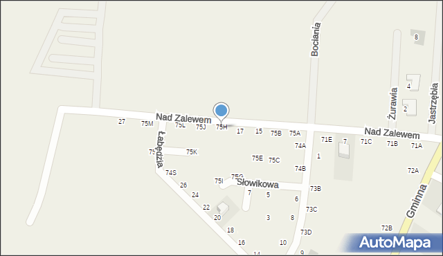 Żółtańce, Żółtańce, 75H, mapa Żółtańce