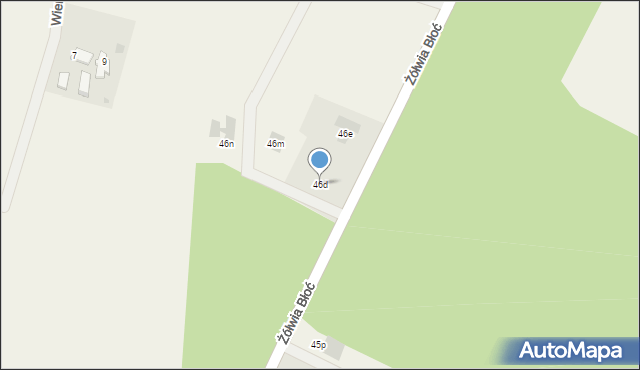 Żółwia Błoć, Żółwia Błoć, 46d, mapa Żółwia Błoć