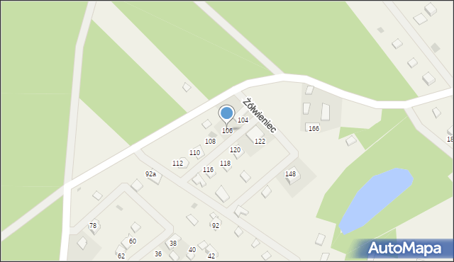 Żółwieniec, Żółwieniec, 106, mapa Żółwieniec