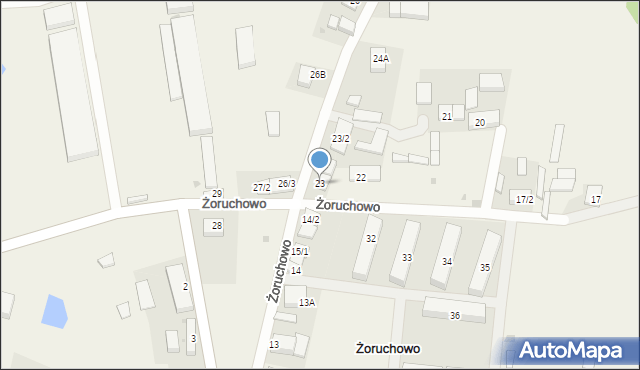 Żoruchowo, Żoruchowo, 23, mapa Żoruchowo